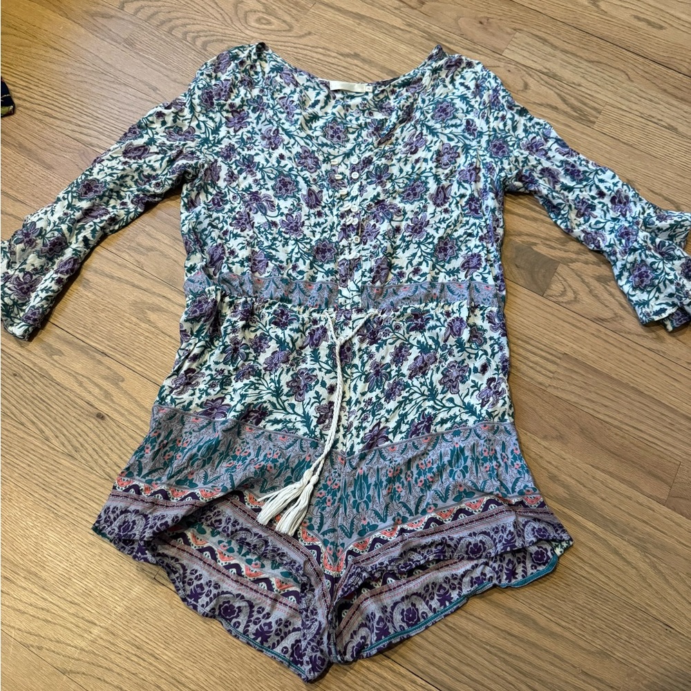 Millau romper with 3/4 length sleeves